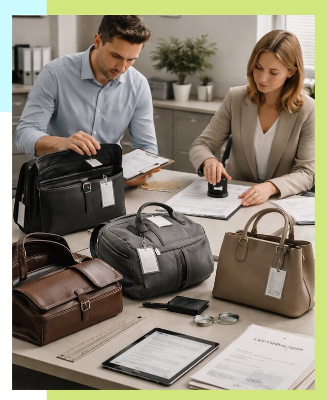 Сертификация сумок в Моршанске от 7789 руб. | Алешин-Мрш