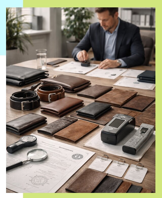 Сертификация кожаных изделий в Моршанске от 12462 р. | Алешин-Мрш