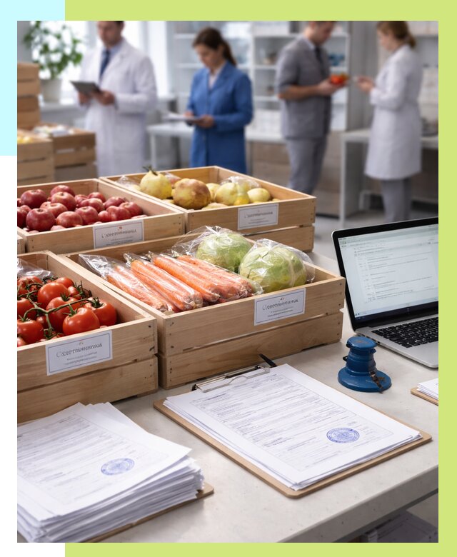 Сертификация овощей и фруктов в Моршанске от 8827 р. | Алешин-Мрш