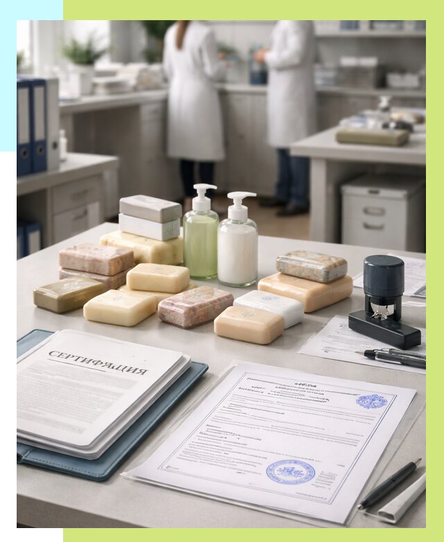 Сертификация мыла и сертификат на мыло в Моршанске от 12462 | Алешин-Мрш