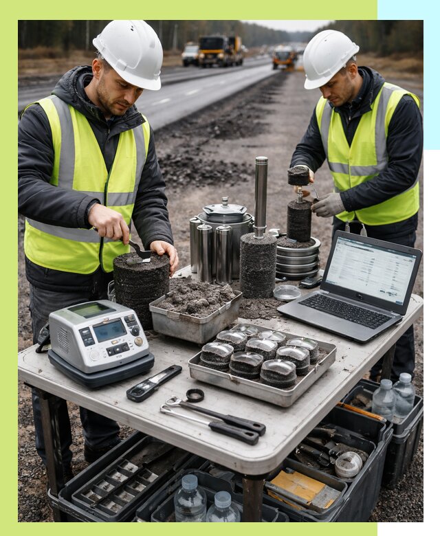 Сертификация асфальта: испытания и подтверждение в Моршанске