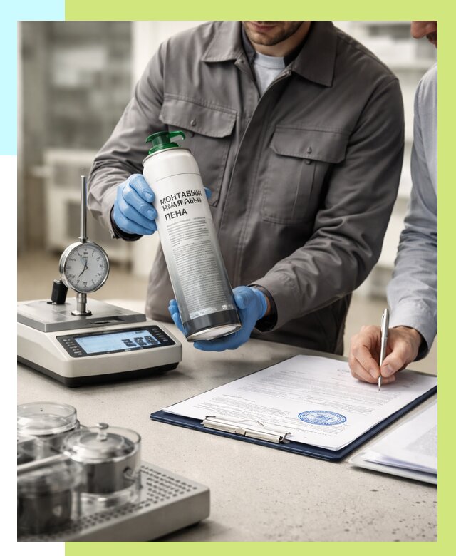 Сертификация монтажной пены в Моршанске от 15578 р. | Алешин-Мрш