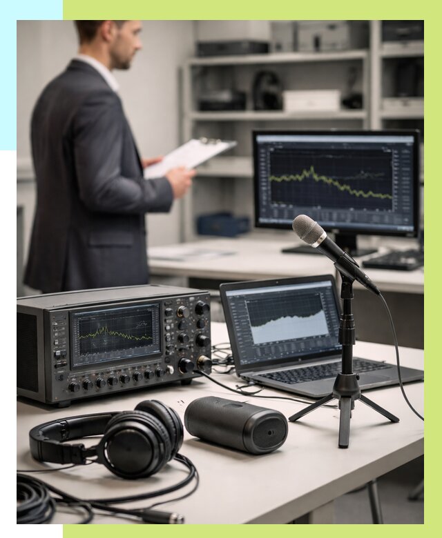 Сертификация аудиотехники в Моршанске от 15578 р., Алешин-Мрш