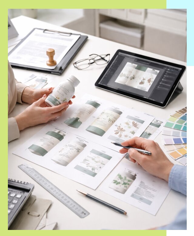 Профессиональная разработка дизайна и текста этикетки продукции в Моршанске