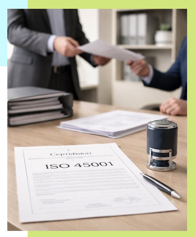 Сертификат ISO 45001 в Моршанске под ключ от 46733 р. | Алешин-Мрш