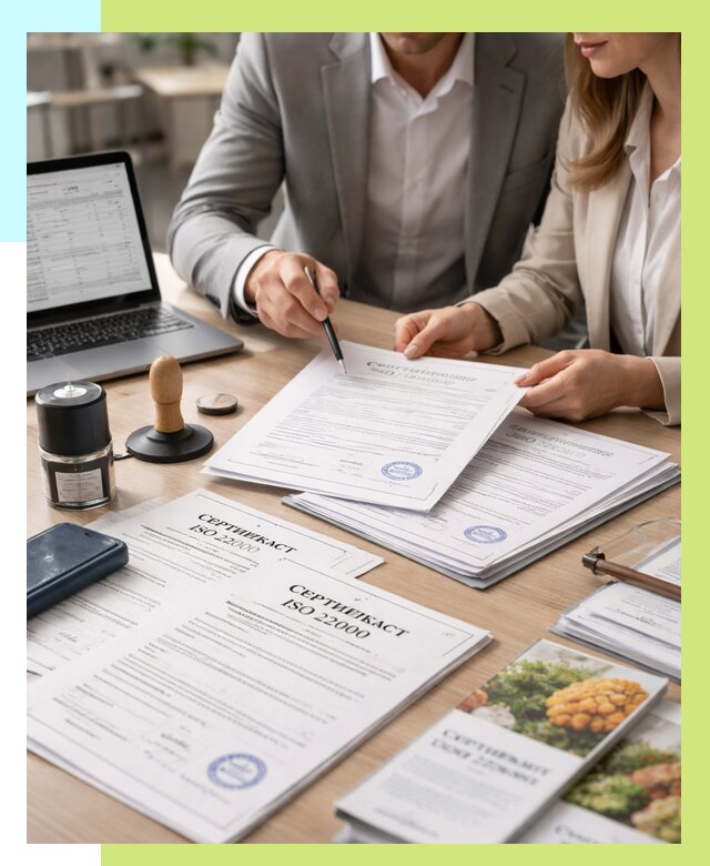 Сертификат ISO 22000 в Моршанске от 41540 р. под ключ | Алешин-Мрш