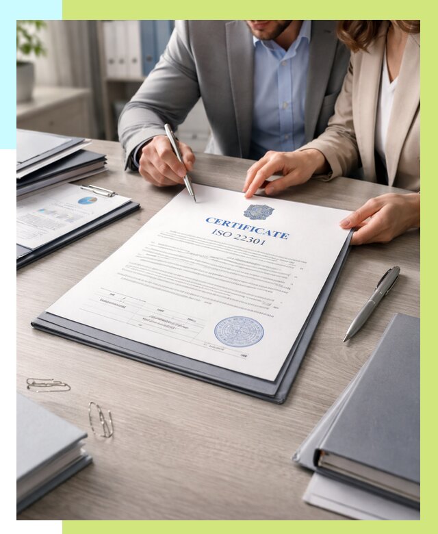 Сертификат ISO 22301 в Моршанске от 46733 р. | Алешин-Мрш срочно